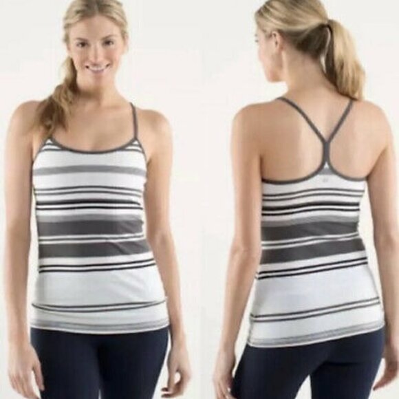 Lululemon Nimbus Stripe Tank Top - Picture 1 of 9